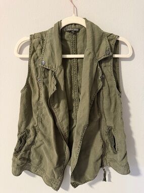 Michael Stars Olive Utility Drape Vest